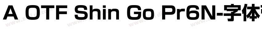 A OTF Shin Go Pr6N字体转换